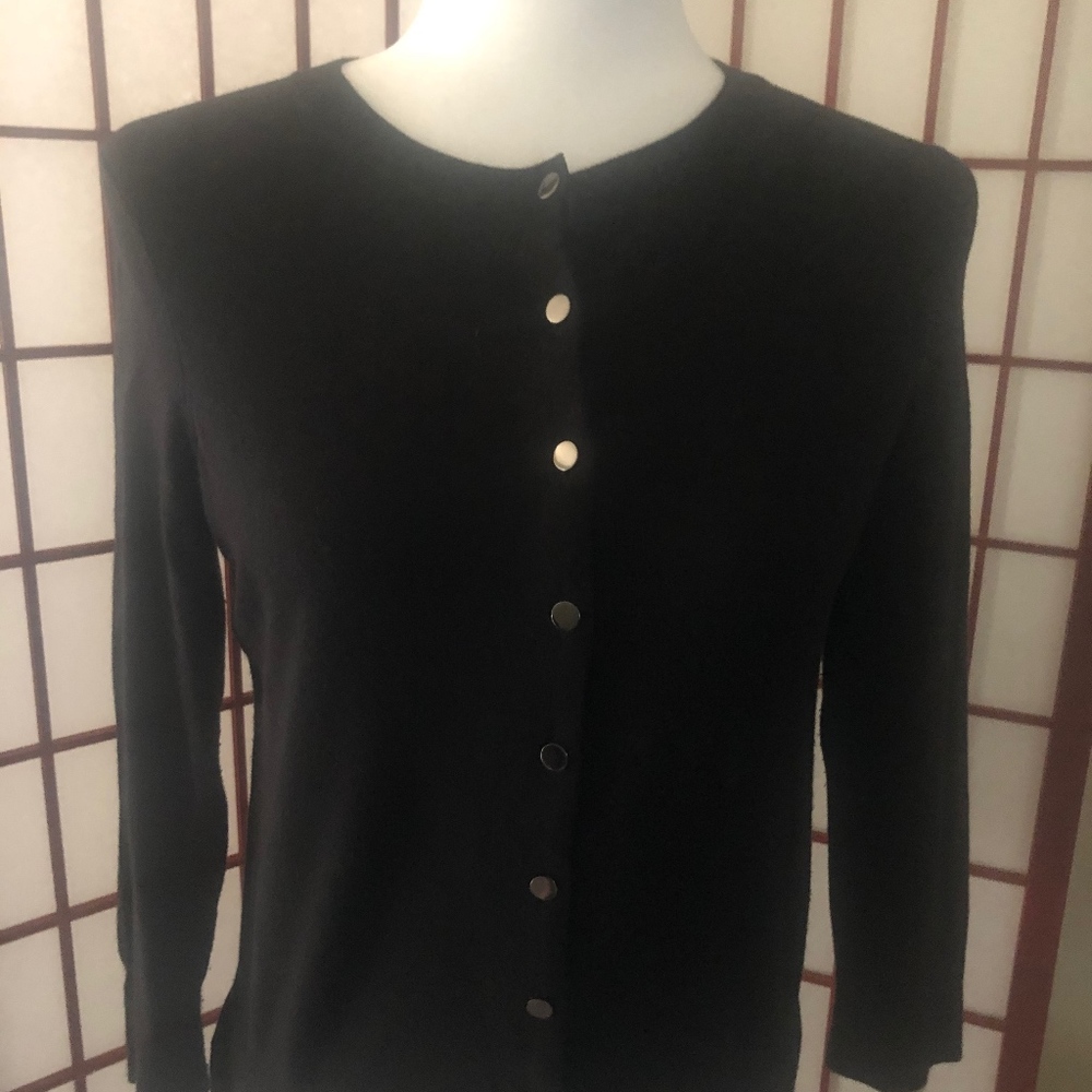 Banana Republic - Black Button Up Cardigan Size S
